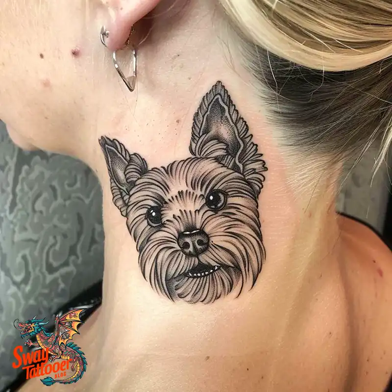 100 Yorkie Tattoo Designs: Symbolism, Placement, and More 65 yorkie17