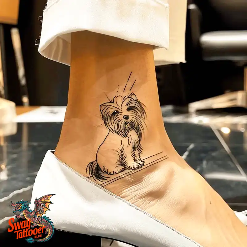 100 Yorkie Tattoo Designs: Symbolism, Placement, and More 61 yorkie20