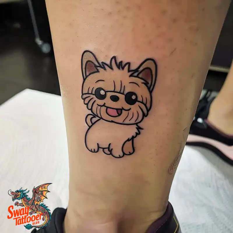 100 Yorkie Tattoo Designs: Symbolism, Placement, and More 58 yorkie24