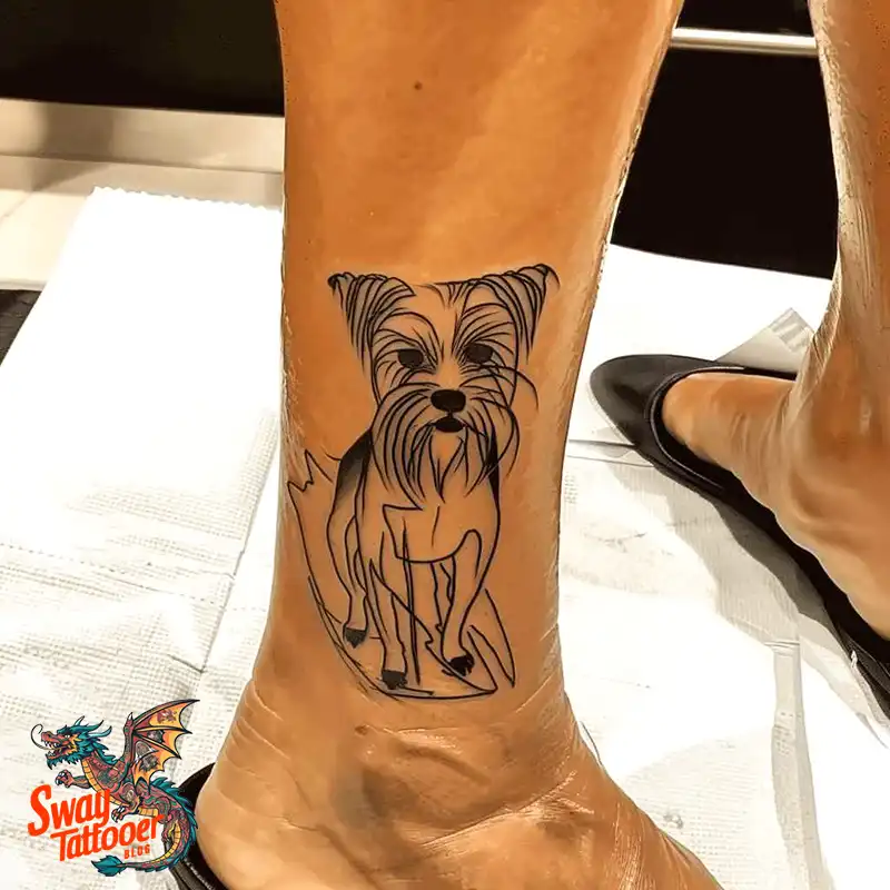 100 Yorkie Tattoo Designs: Symbolism, Placement, and More 54 yorkie27