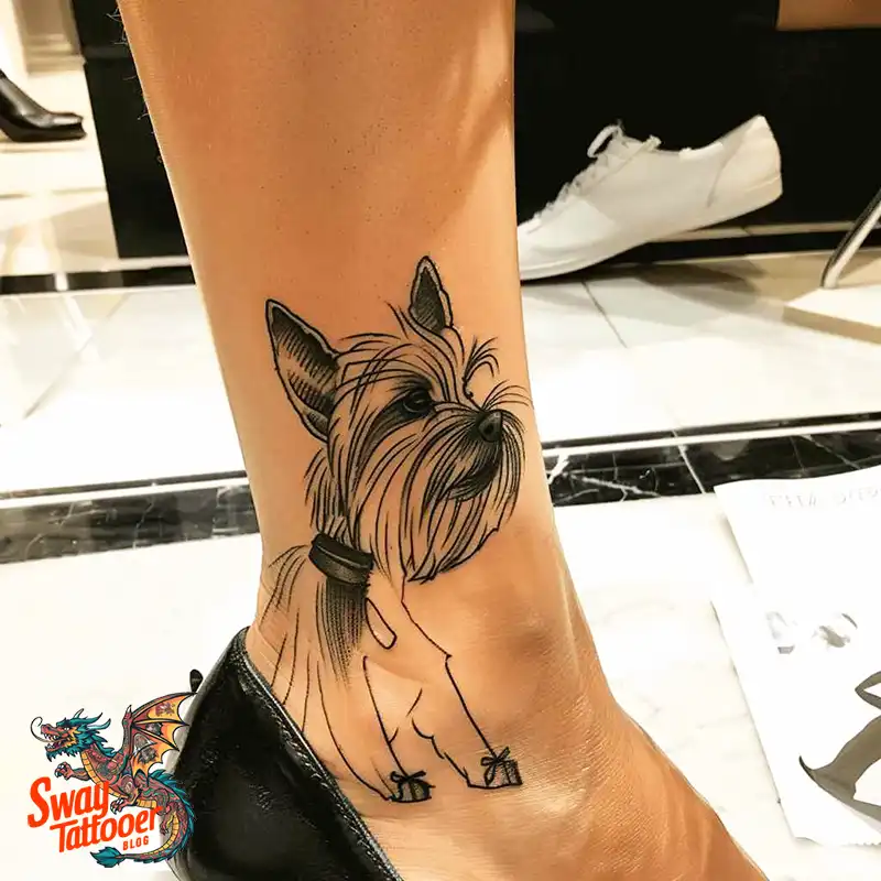 100 Yorkie Tattoo Designs: Symbolism, Placement, and More 53 yorkie28