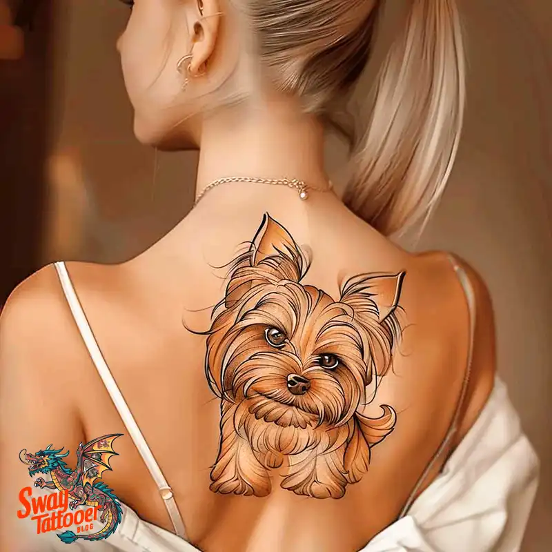100 Yorkie Tattoo Designs: Symbolism, Placement, and More 77 yorkie4