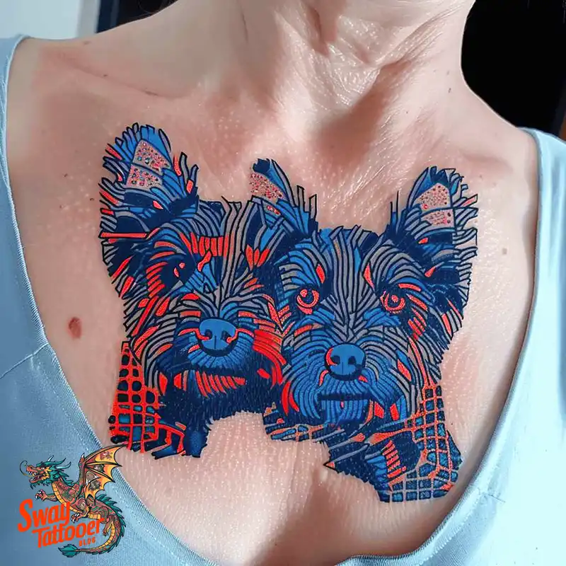 100 Yorkie Tattoo Designs: Symbolism, Placement, and More 40 yorkie41