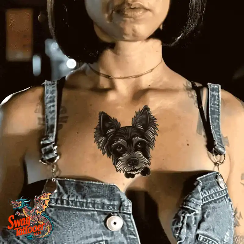 100 Yorkie Tattoo Designs: Symbolism, Placement, and More 39 yorkie42