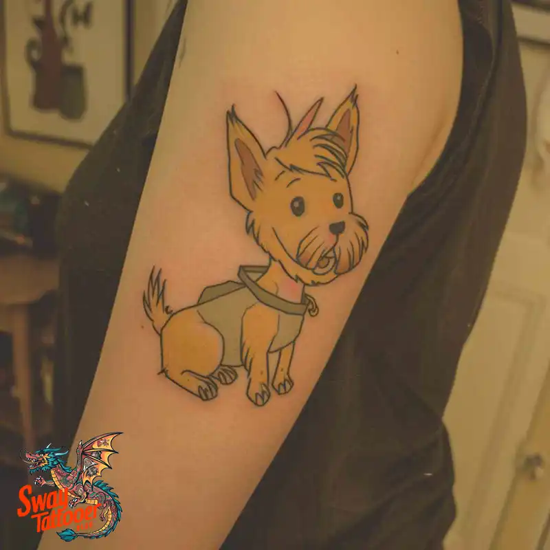 100 Yorkie Tattoo Designs: Symbolism, Placement, and More 14 yorkie67