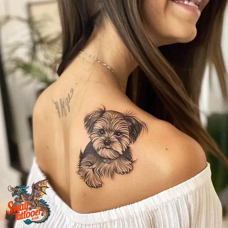 100 Yorkie Tattoo Designs: Symbolism, Placement, and More 13 yorkie68