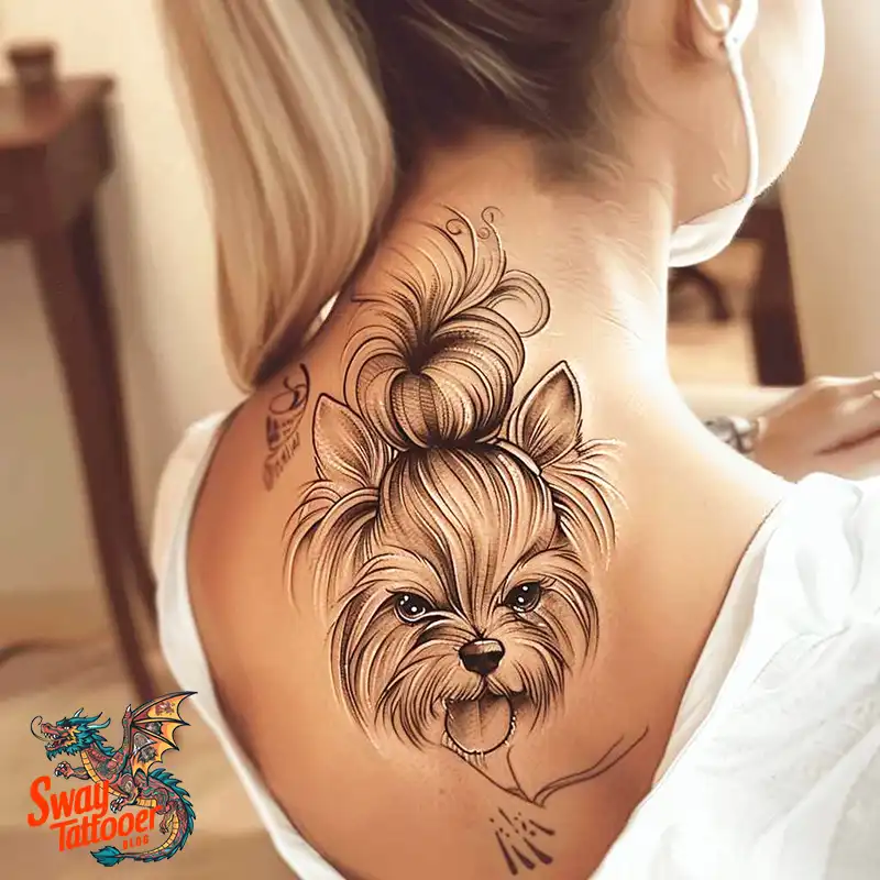 100 Yorkie Tattoo Designs: Symbolism, Placement, and More 73 yorkie8
