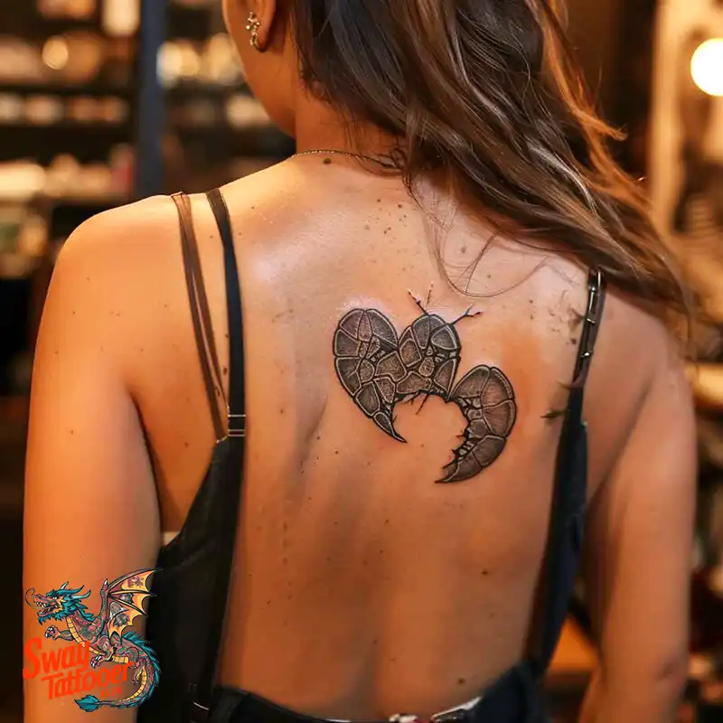 100 Broken Heart Tattoo Design Ideas, Symbolism & Placement 9 broken heart tattoo