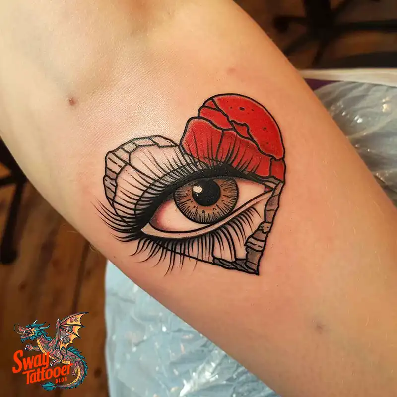 100 Broken Heart Tattoo Design Ideas, Symbolism & Placement 102 broken heart tattoo design