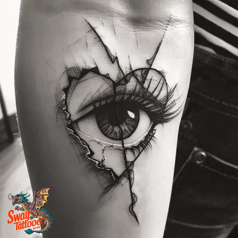 100 Broken Heart Tattoo Design Ideas, Symbolism & Placement 103 broken heart tattoo design