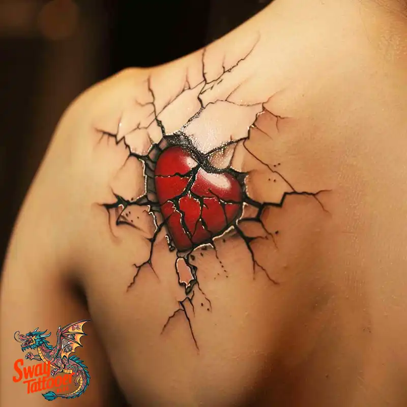 100 Broken Heart Tattoo Design Ideas, Symbolism & Placement 81 broken heart tattoo design