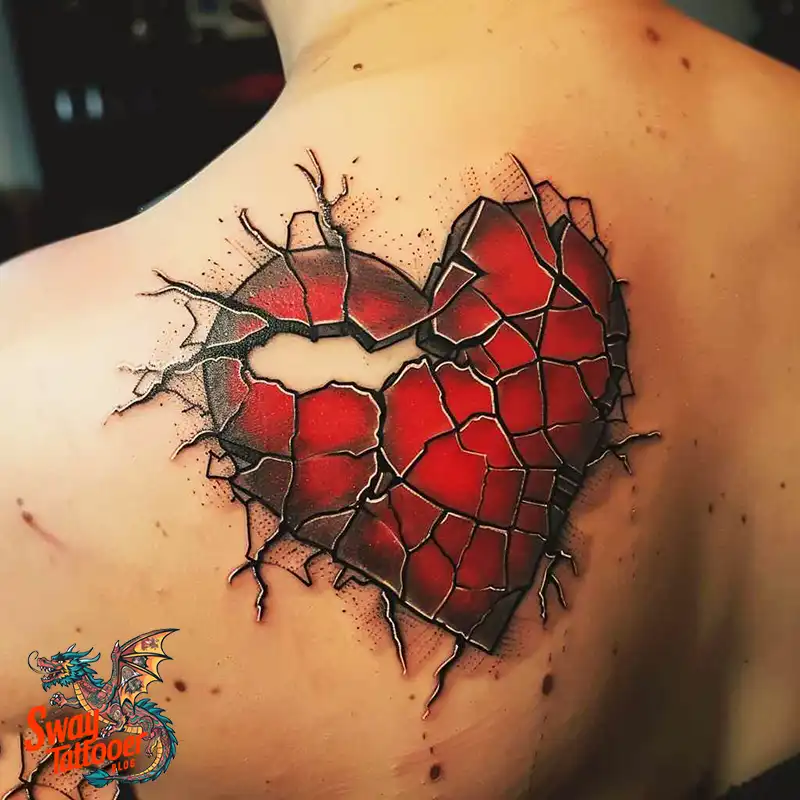 100 Broken Heart Tattoo Design Ideas, Symbolism & Placement 80 broken heart tattoo
