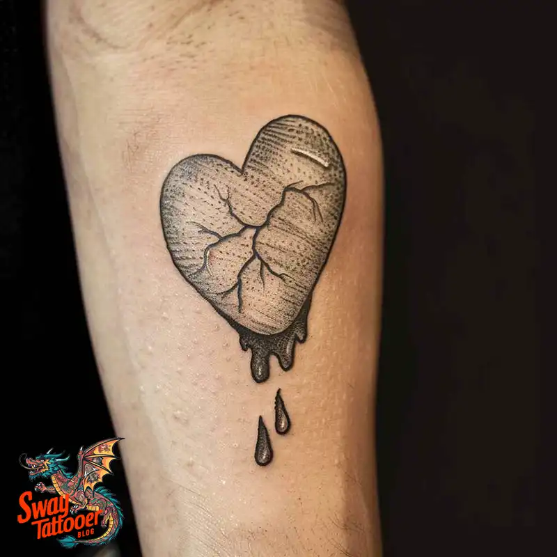 100 Broken Heart Tattoo Design Ideas, Symbolism & Placement 77 broken heart tattoo