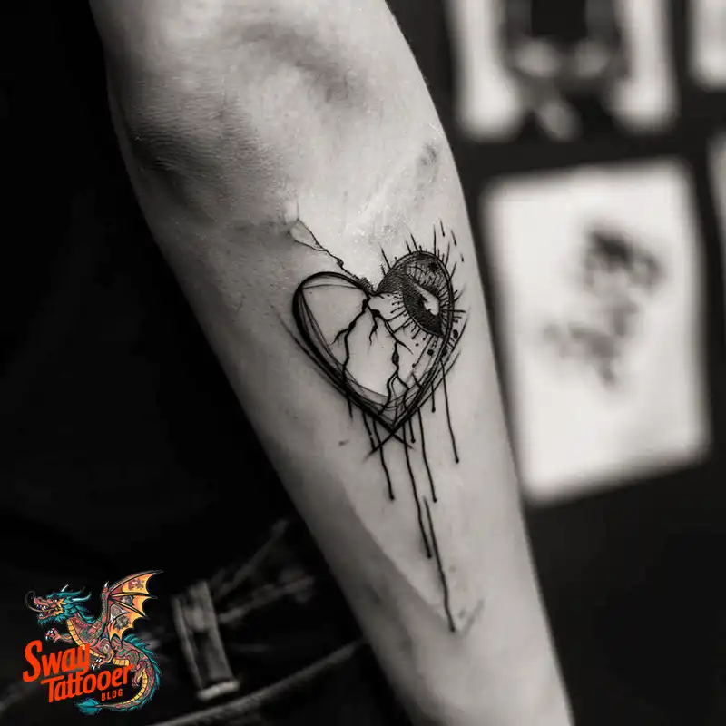 100 Broken Heart Tattoo Design Ideas, Symbolism & Placement 76 broken heart tattoo