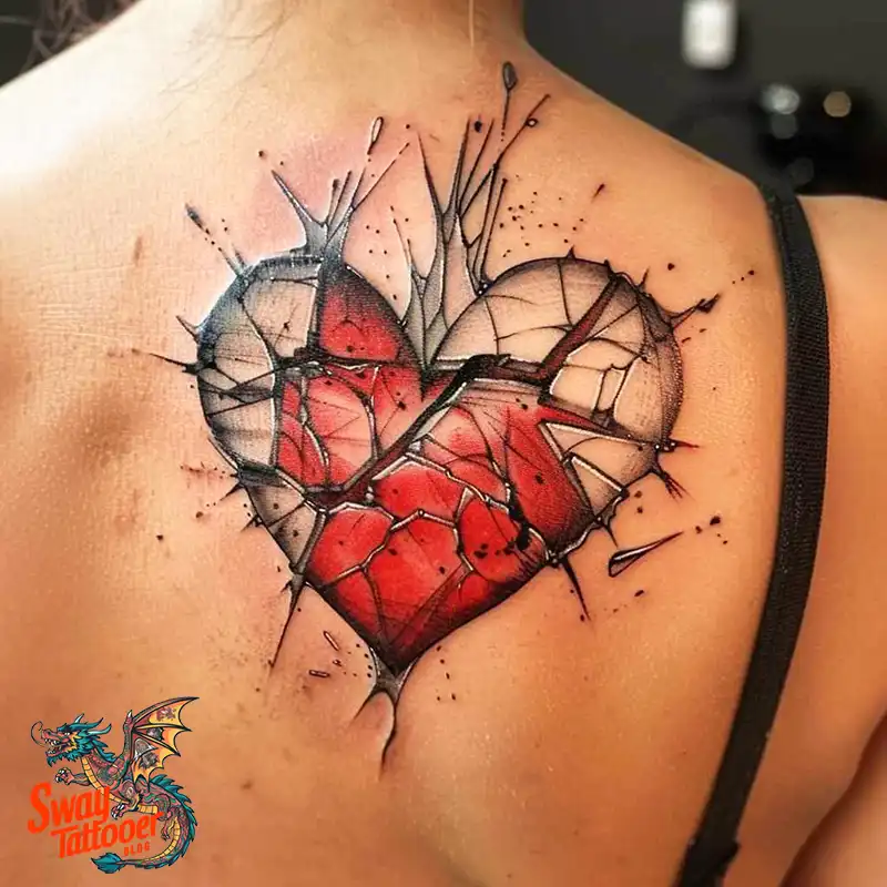 100 Broken Heart Tattoo Design Ideas, Symbolism & Placement 73 broken heart tattoo