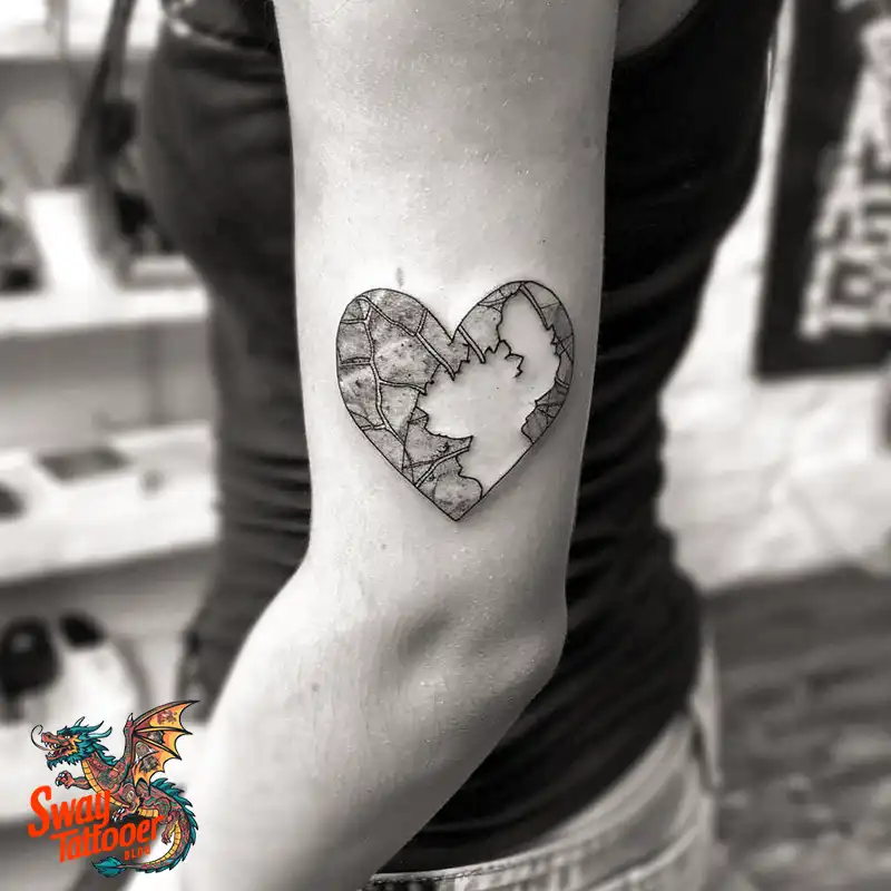 100 Broken Heart Tattoo Design Ideas, Symbolism & Placement 86 broken heart tattoo design