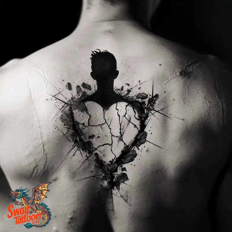100 Broken Heart Tattoo Design Ideas, Symbolism & Placement 69 broken heart tattoo