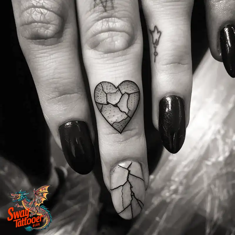 100 Broken Heart Tattoo Design Ideas, Symbolism & Placement 88 broken heart tattoo design