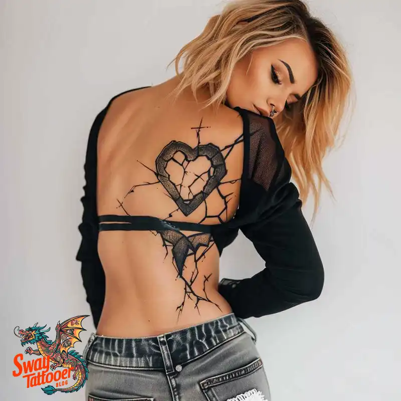 100 Broken Heart Tattoo Design Ideas, Symbolism & Placement 44 broken heart tattoo