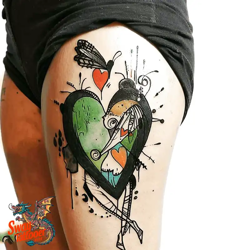 100 Broken Heart Tattoo Design Ideas, Symbolism & Placement 46 broken heart tattoo