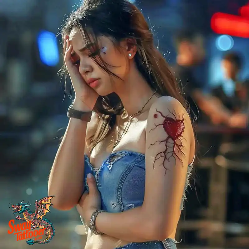 100 Broken Heart Tattoo Design Ideas, Symbolism & Placement 37 broken heart tattoo