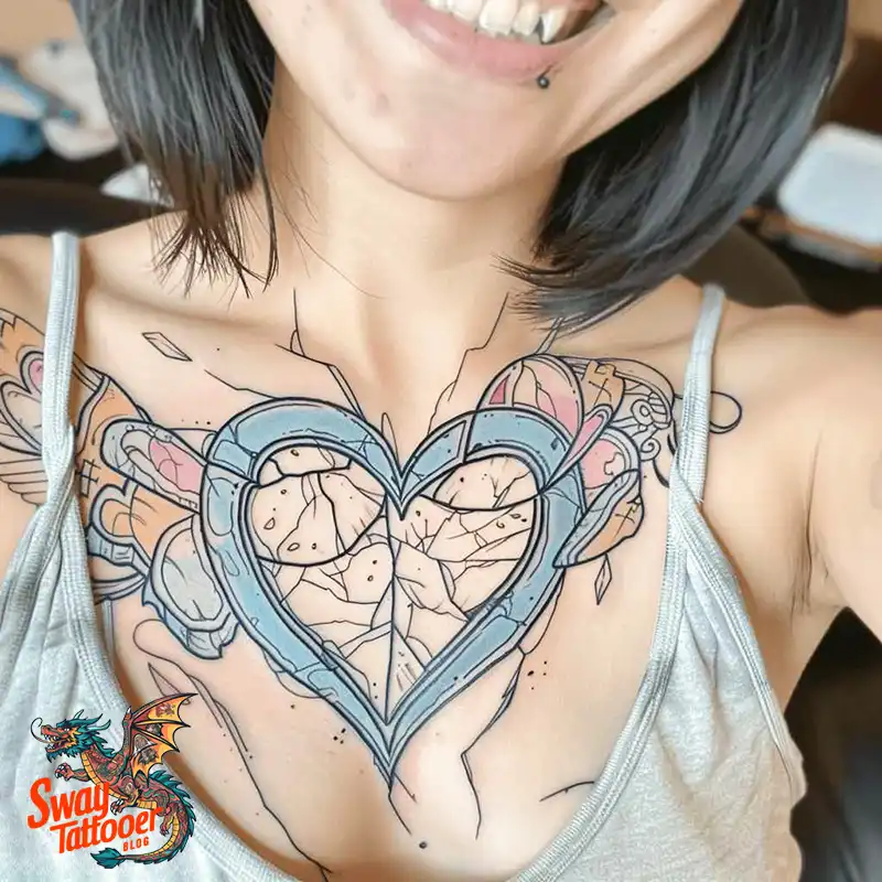 100 Broken Heart Tattoo Design Ideas, Symbolism & Placement 36 broken heart tattoo