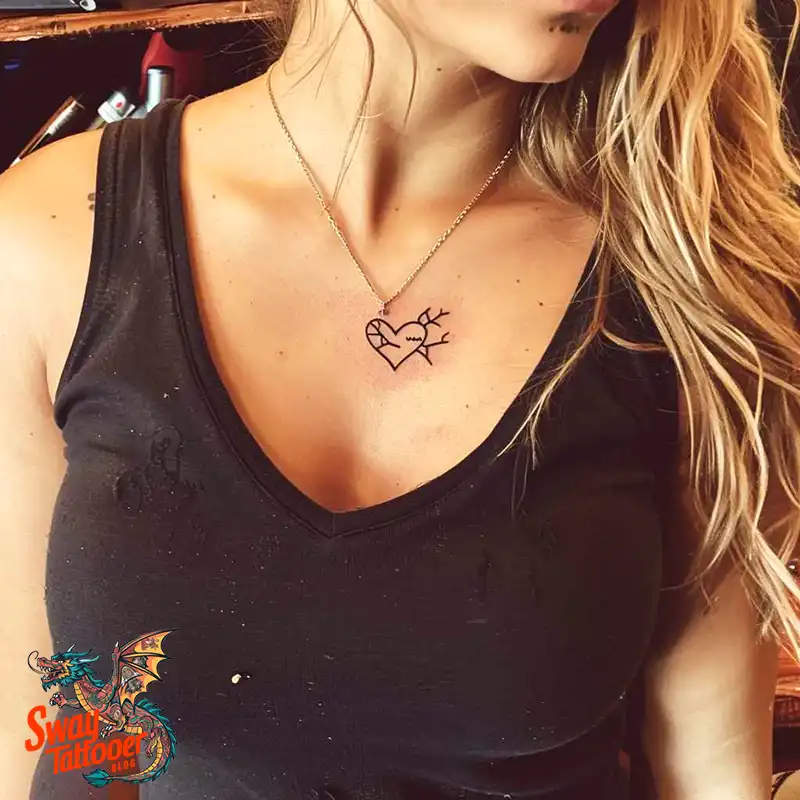 100 Broken Heart Tattoo Design Ideas, Symbolism & Placement 19 broken heart tattoo