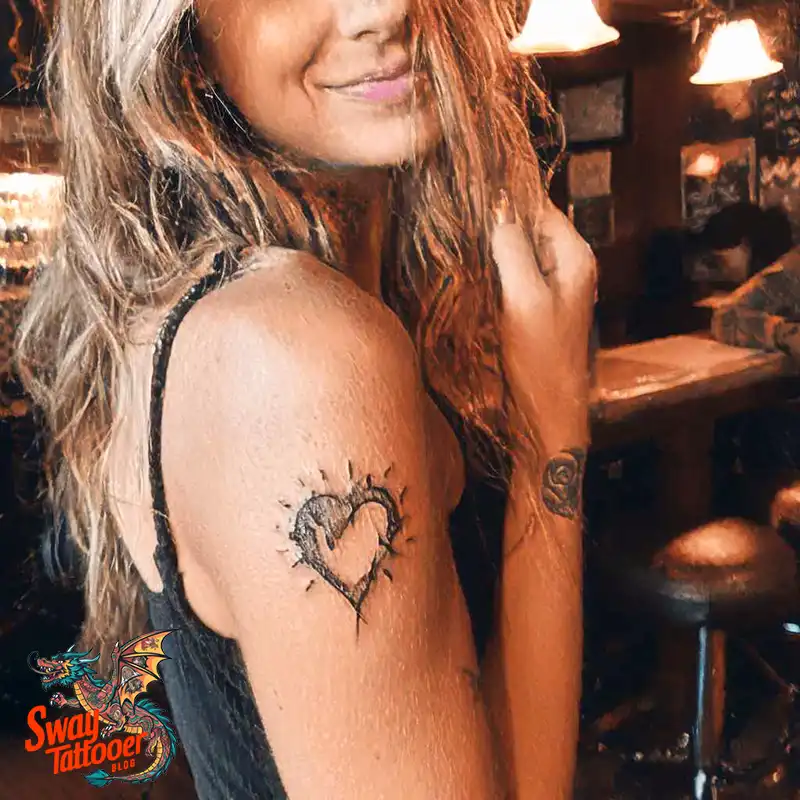 100 Broken Heart Tattoo Design Ideas, Symbolism & Placement 21 broken heart tattoo