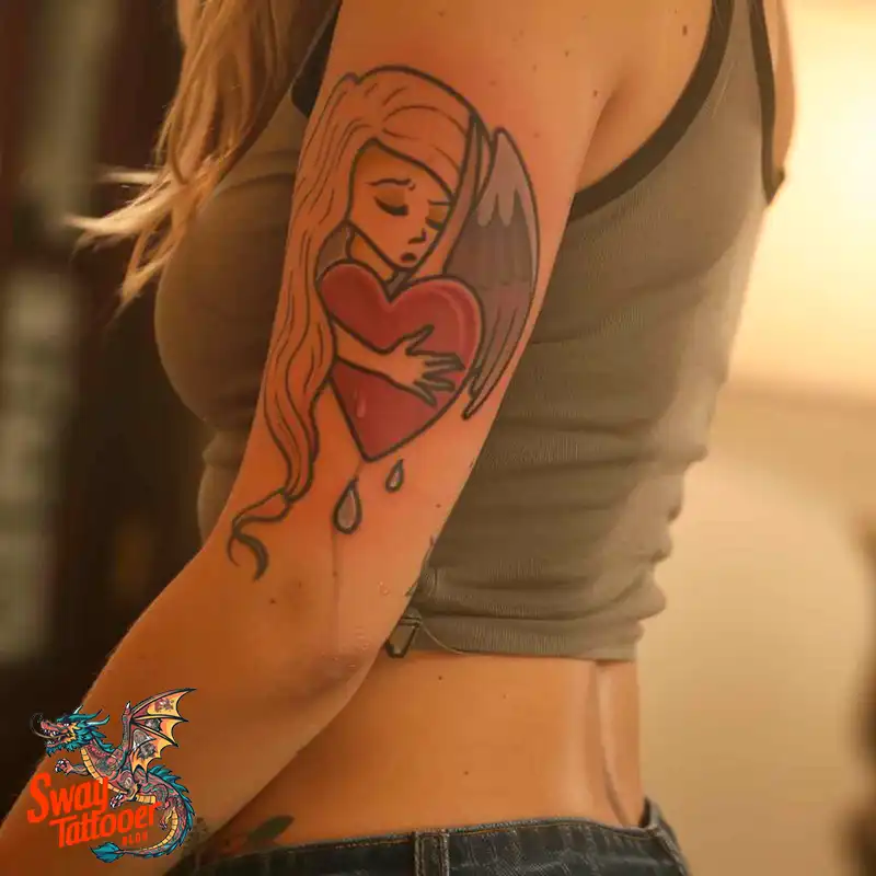 100 Broken Heart Tattoo Design Ideas, Symbolism & Placement 23 broken heart tattoo
