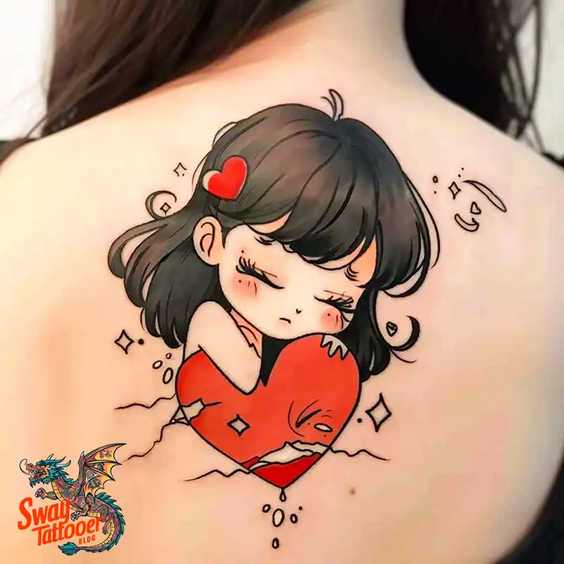 100 Broken Heart Tattoo Design Ideas, Symbolism & Placement 11 broken heart tattoo