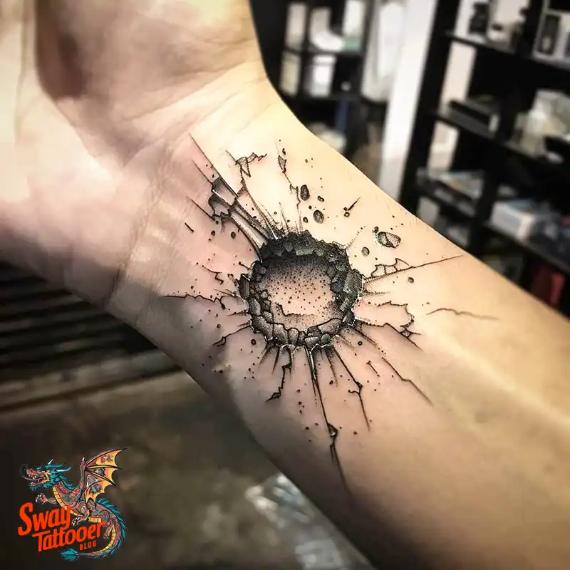 bullet hole tattoo ideas