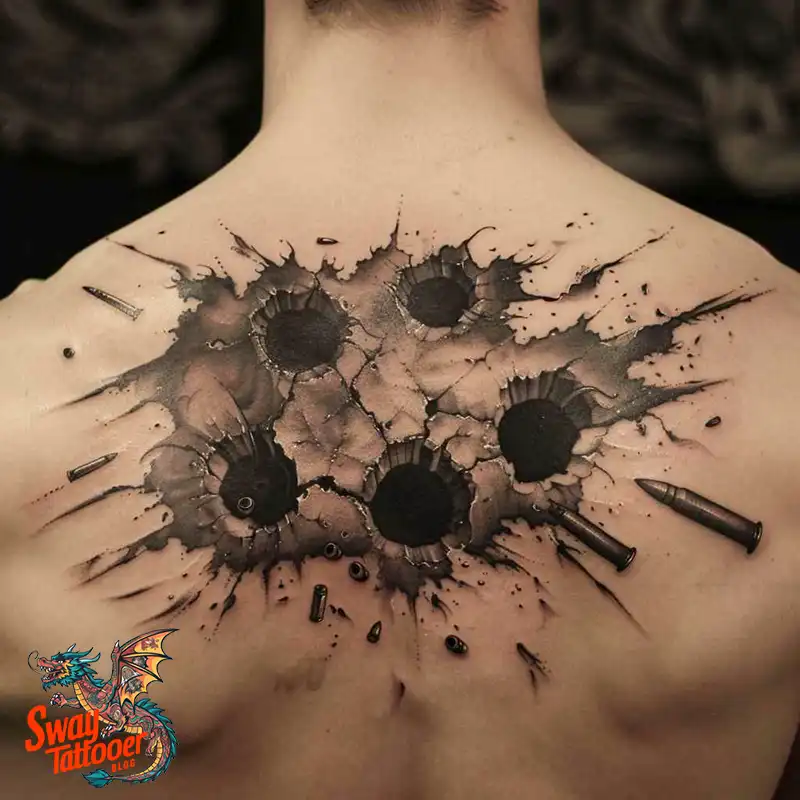 bullet hole tattoo ideas