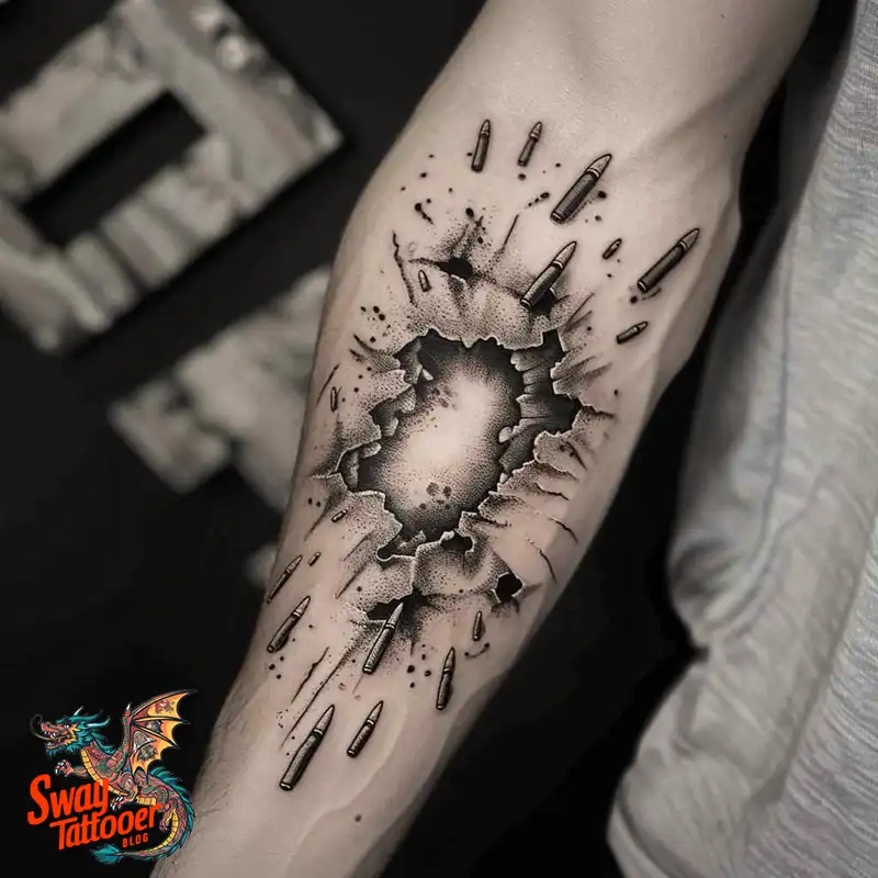 bullet hole tattoo ideas