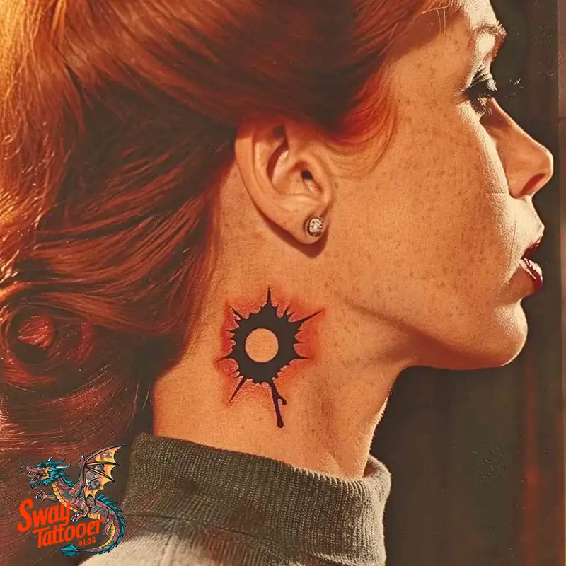 bullet hole tattoo design