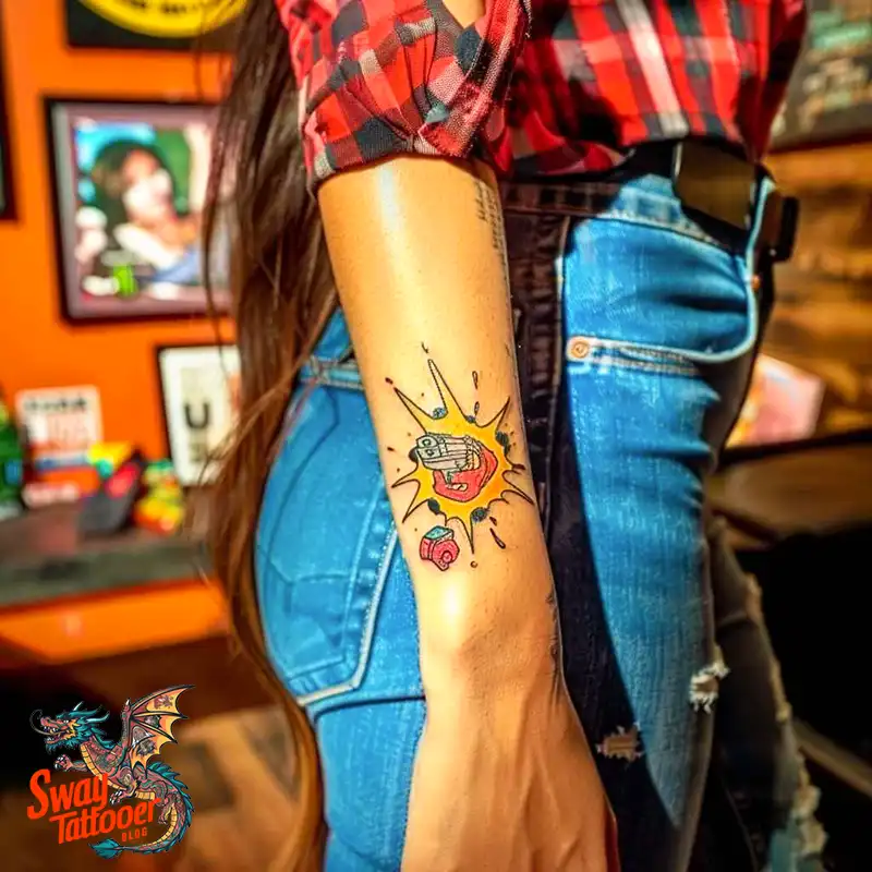 bullet hole tattoo design