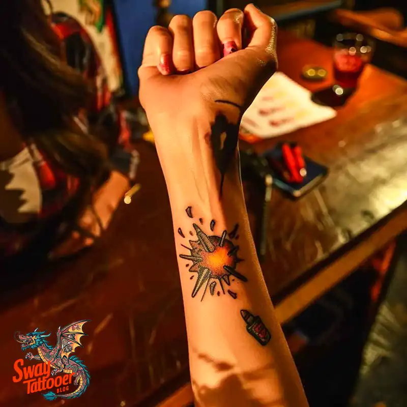 bullet hole tattoo design