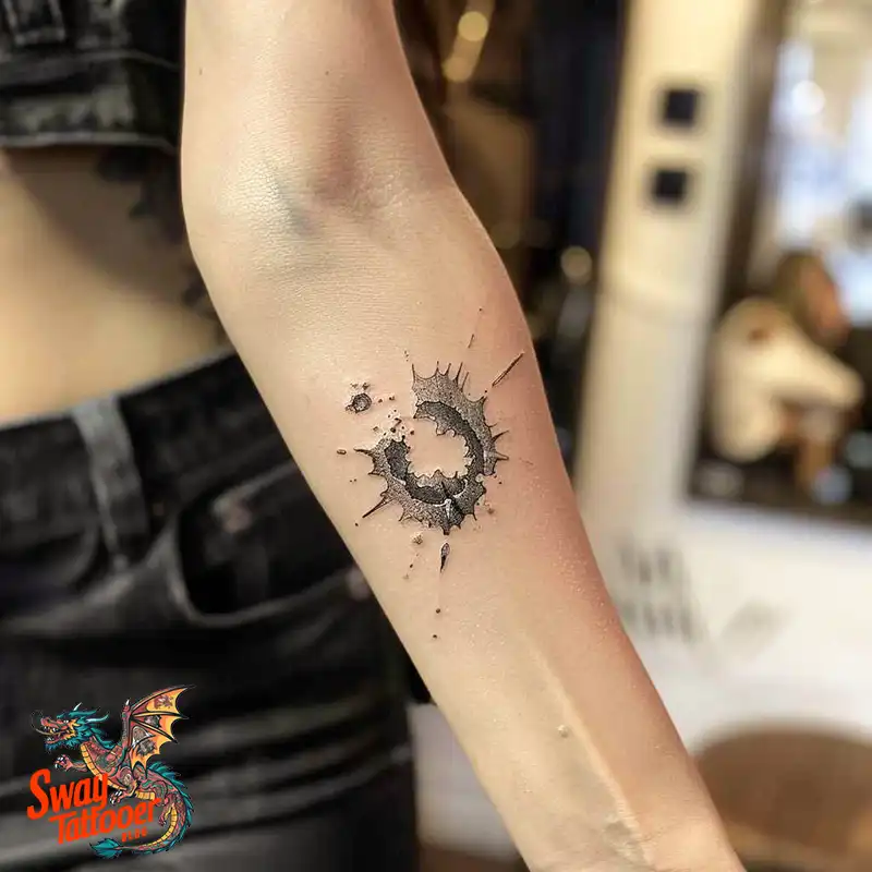 bullet hole tattoo design