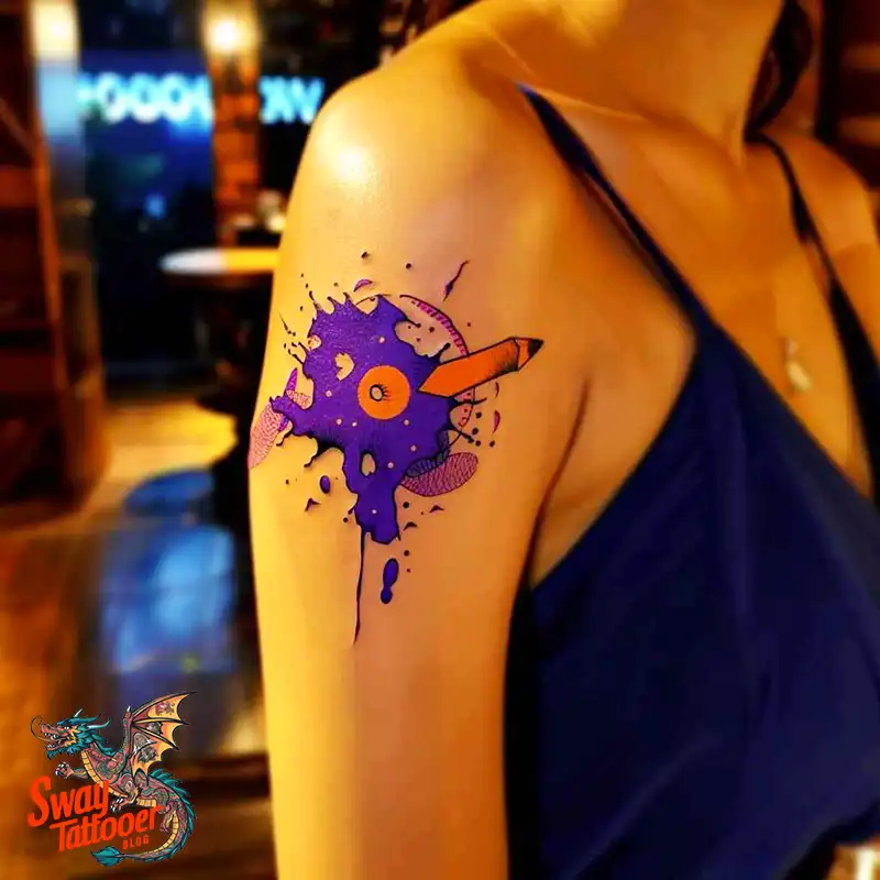 bullet hole tattoo design