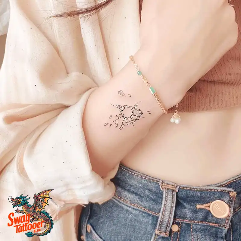 bullet hole tattoo design