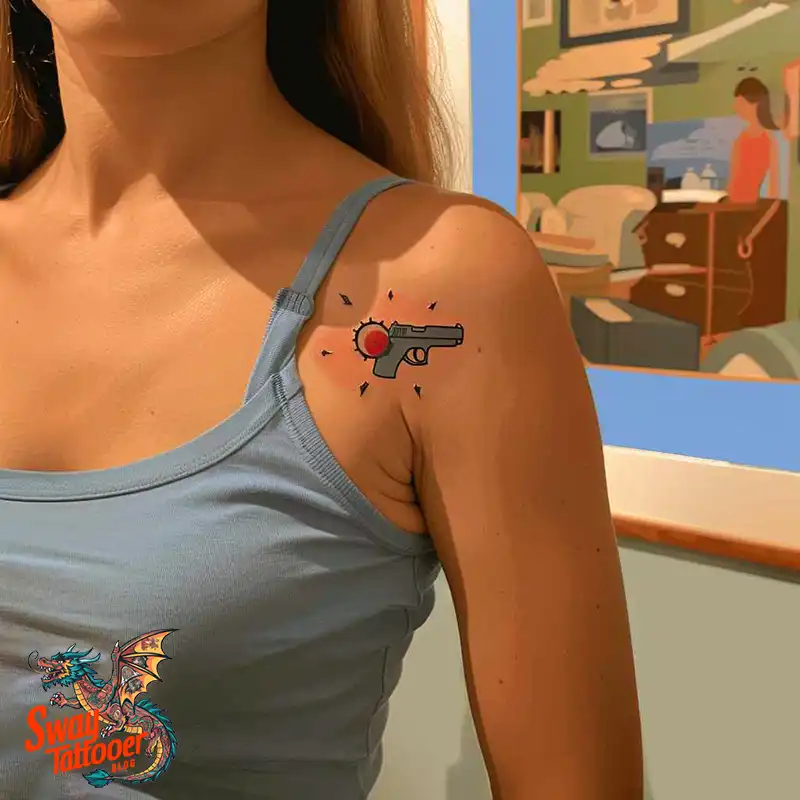 bullet hole tattoo design