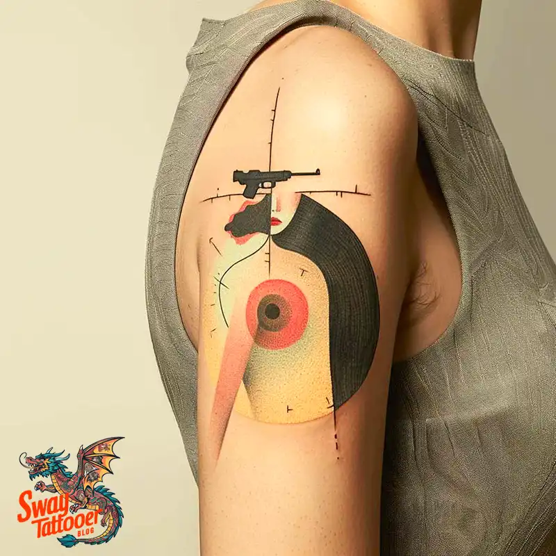 bullet hole tattoo design