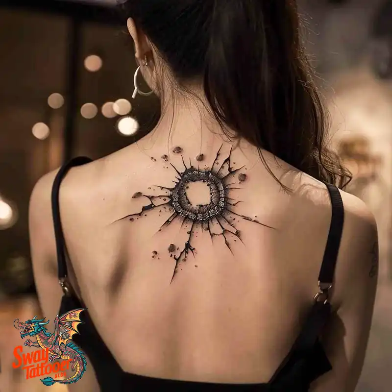 bullet hole tattoo