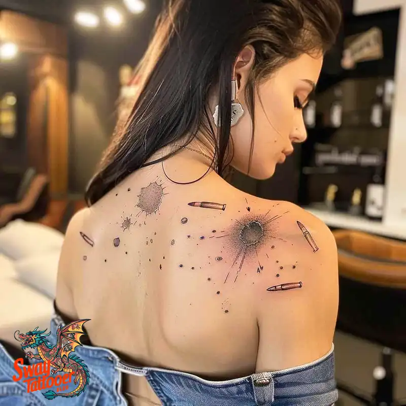 bullet hole tattoo