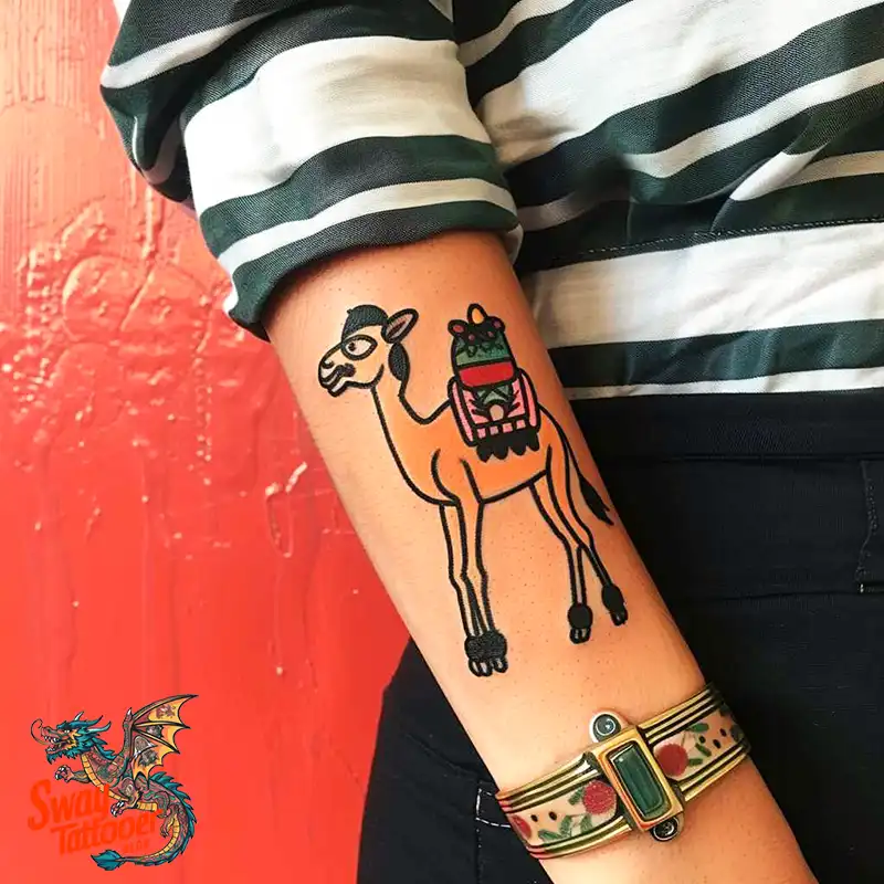 camel tattoo design