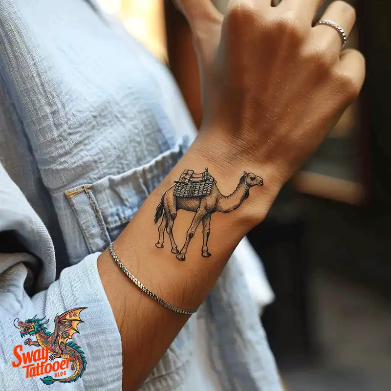 camel tattoo design