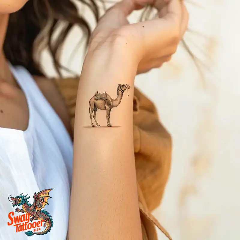 camel tattoo design