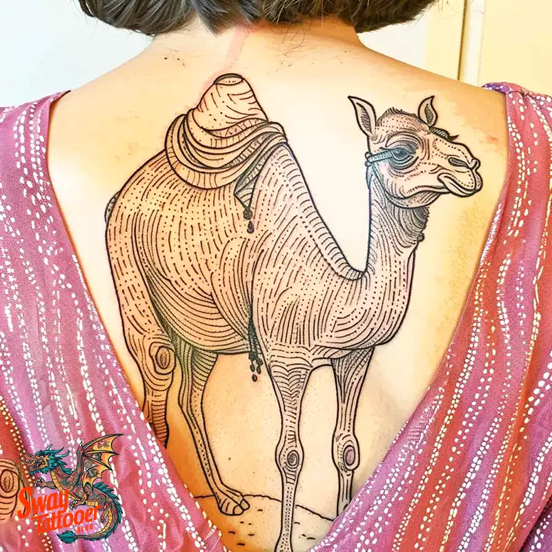 camel tattoo design
