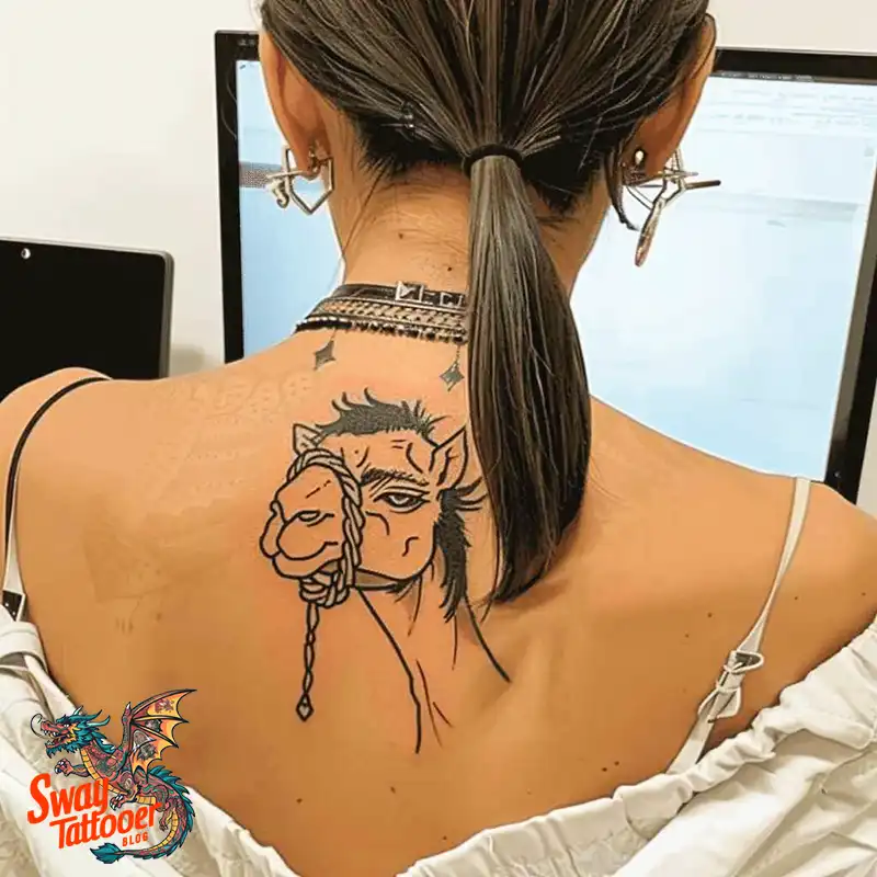 camel tattoo design