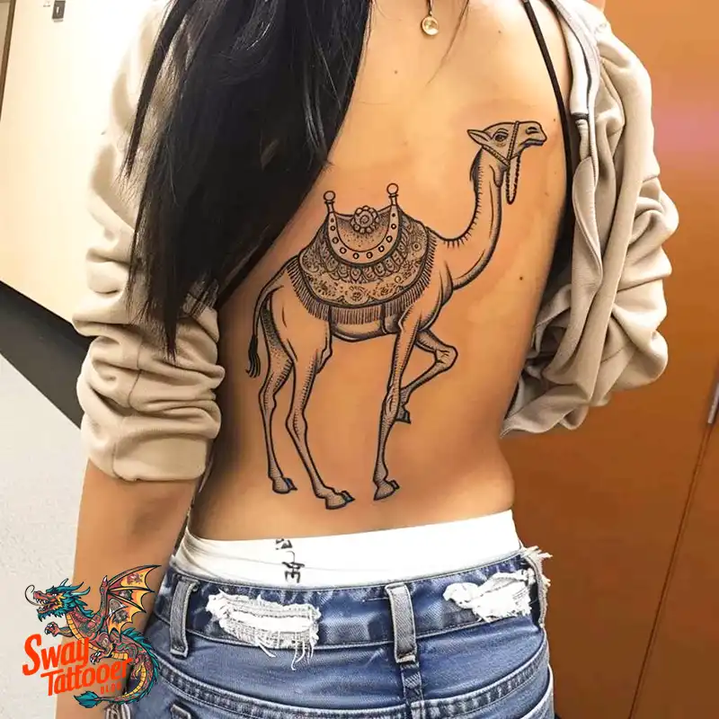 camel tattoo design