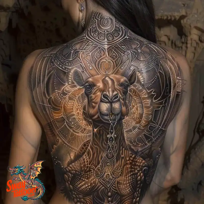 camel tattoo design